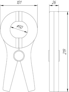 габаритные размеры токовых клещей