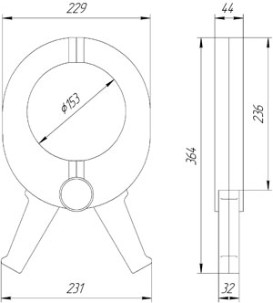 габаритные размеры токовых клещей